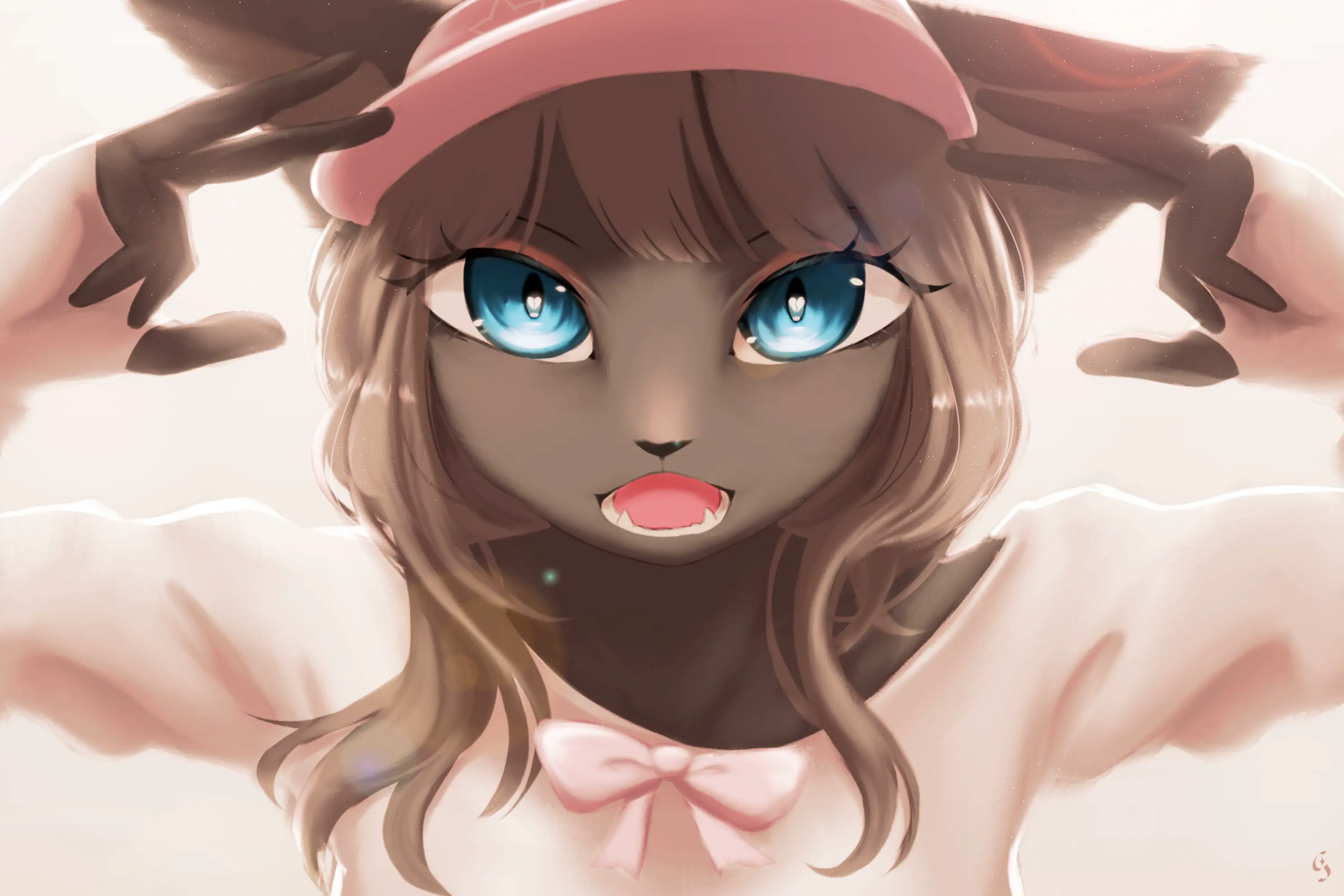 A bubbly artwork of Mynx