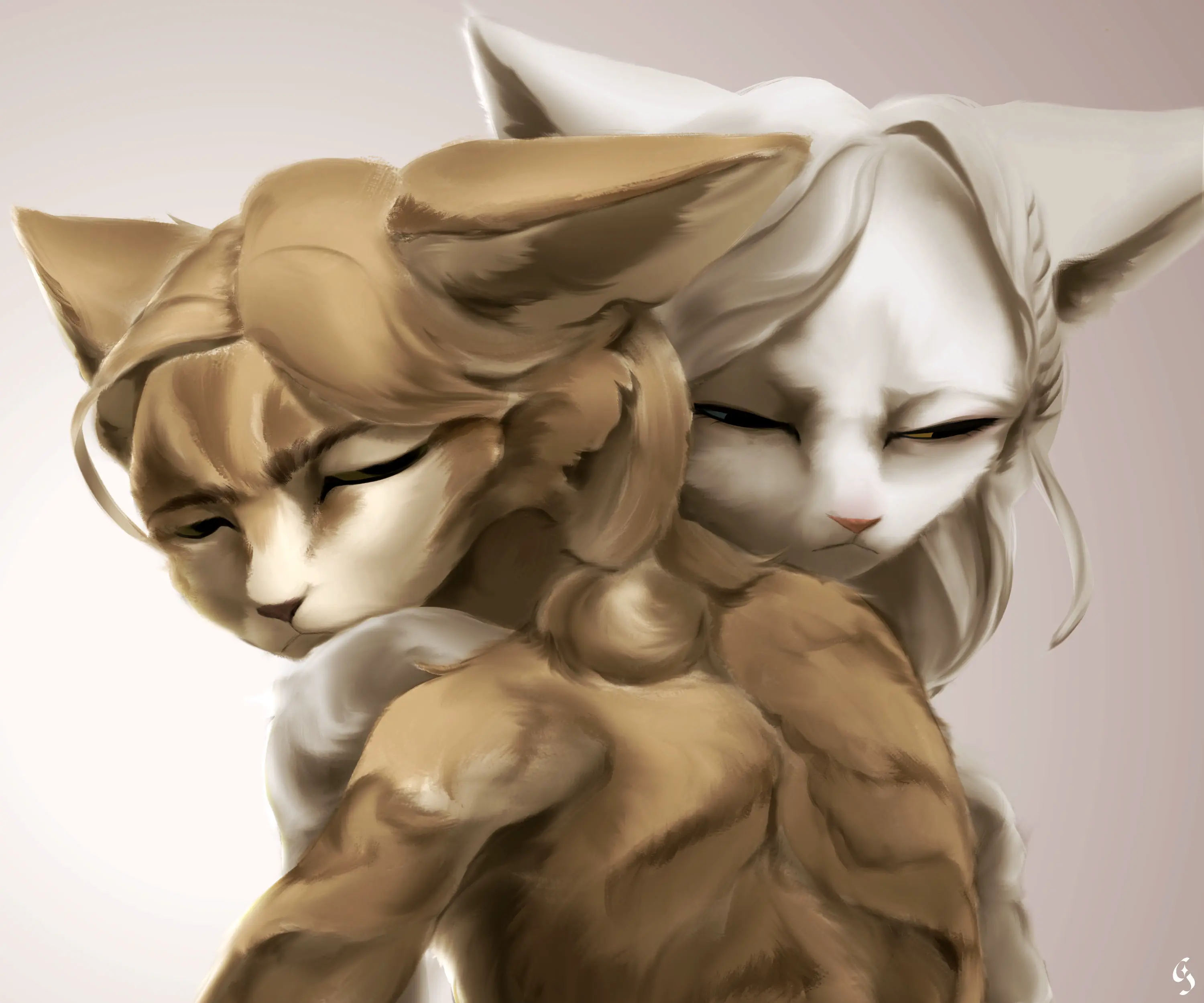 An intimate artwork of Van and Cooper