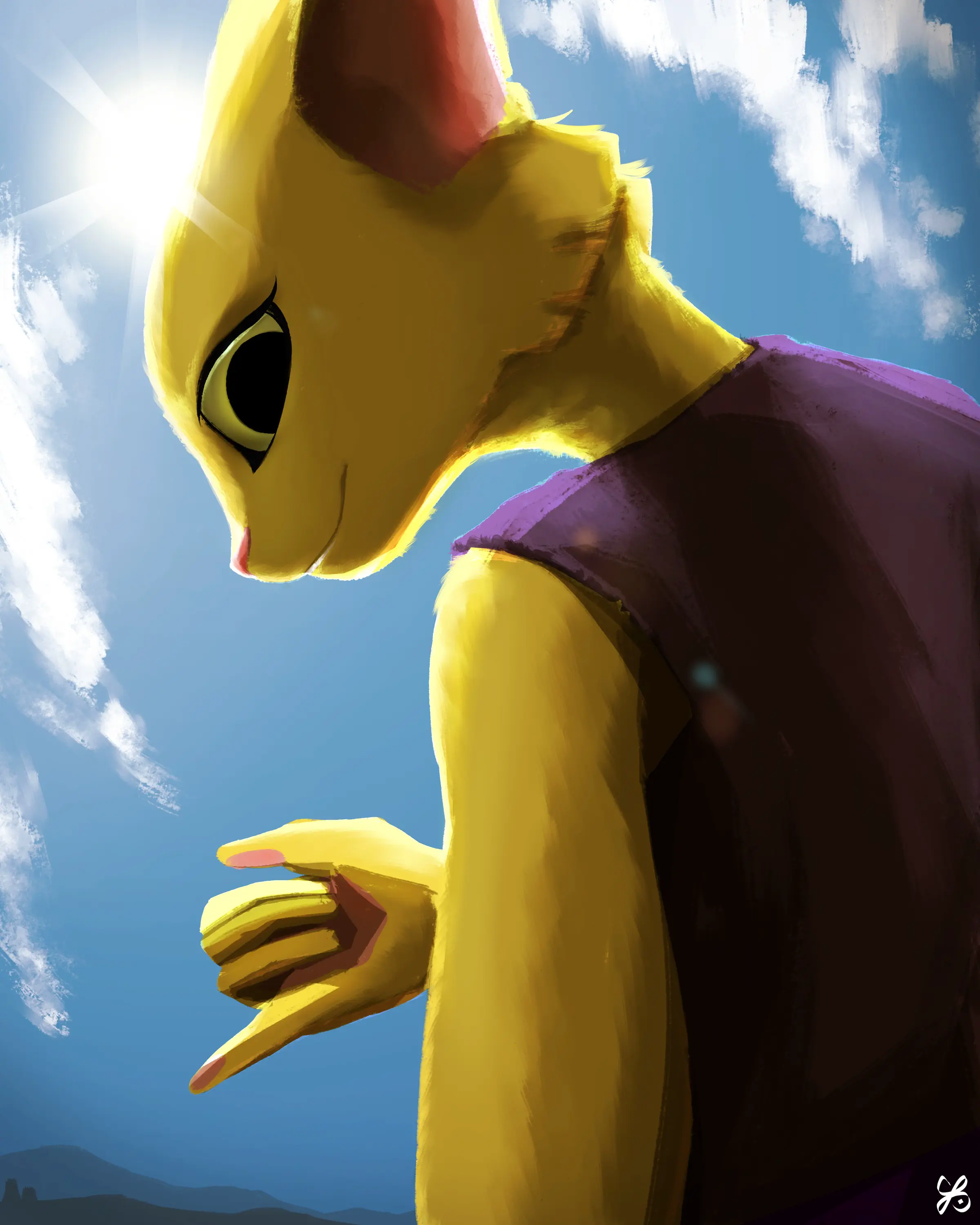 A fanart of Katia from the Prequel web series